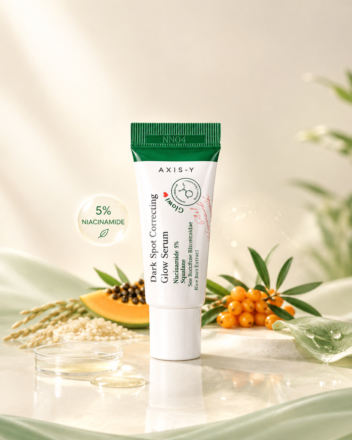 AXIS-Y Dark Spot Correcting Glow Serum with 5% niacinamide for dark spots and uneven skin tone