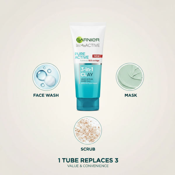 3-in-1 Clay — 1 Tube Replaces 3