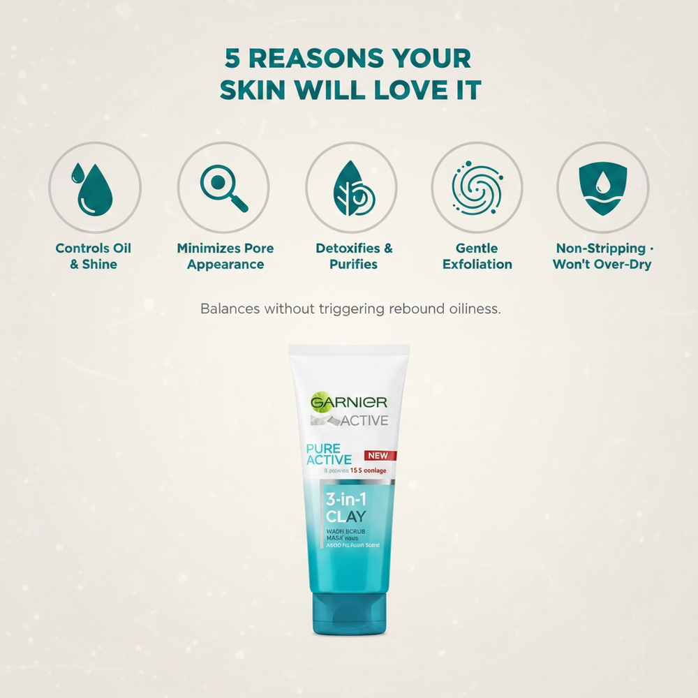 5 Key Benefits — 3-in-1 Clay