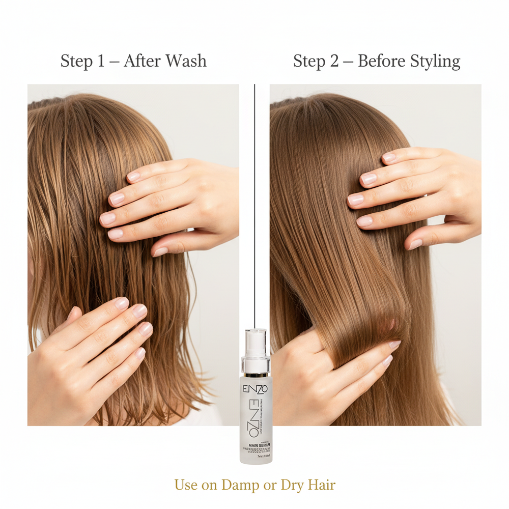 Application Demo — Damp & Dry Hair