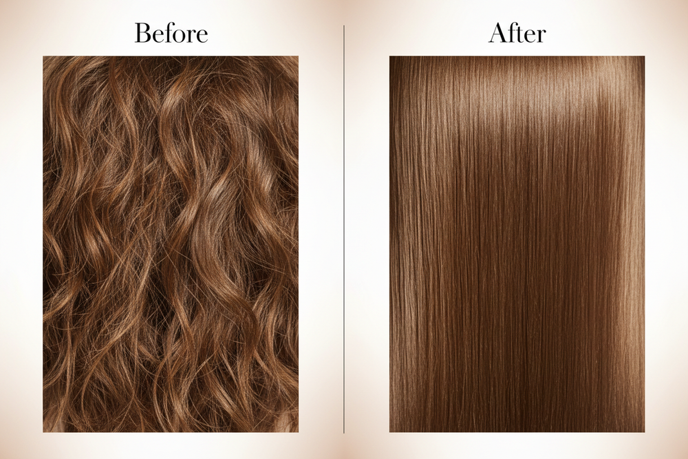 Before After Hair Transformation