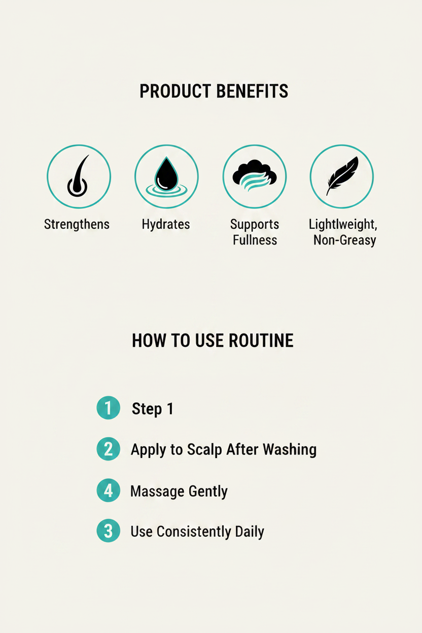 Benefits + Usage Routine Panel