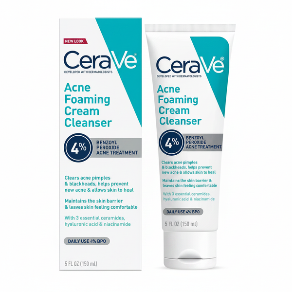 CeraVe Acne Foaming Cream Cleanser Hero Shot
