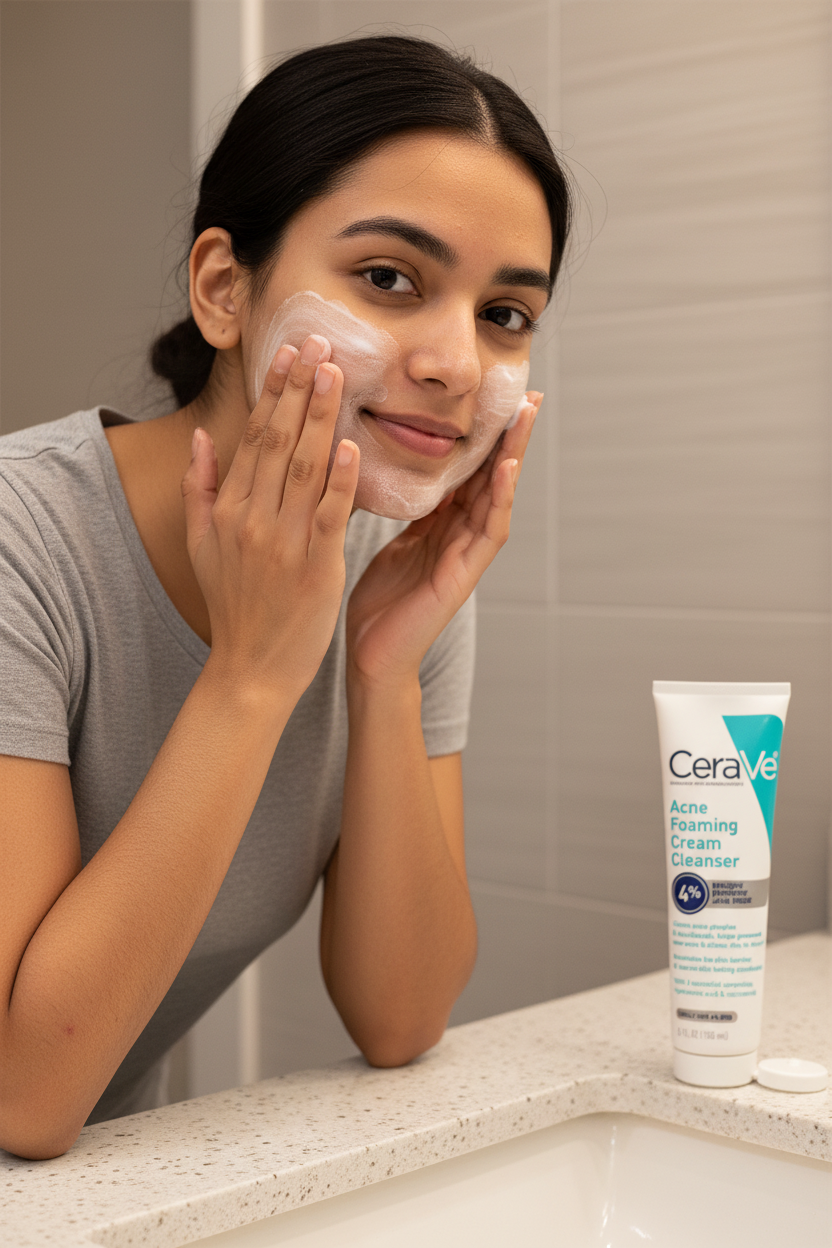 CeraVe In-Use Model Shot