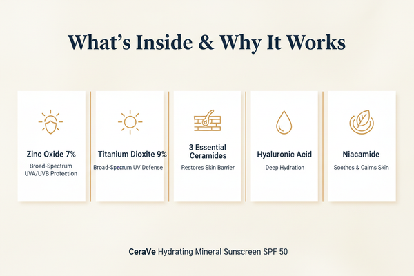 CeraVe Mineral Sunscreen — Ingredient Infographic