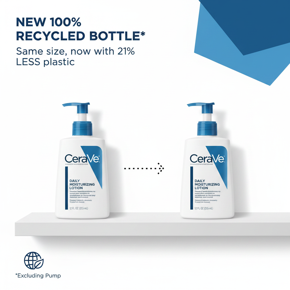 CeraVe Recycled Bottle Marketing Banner
