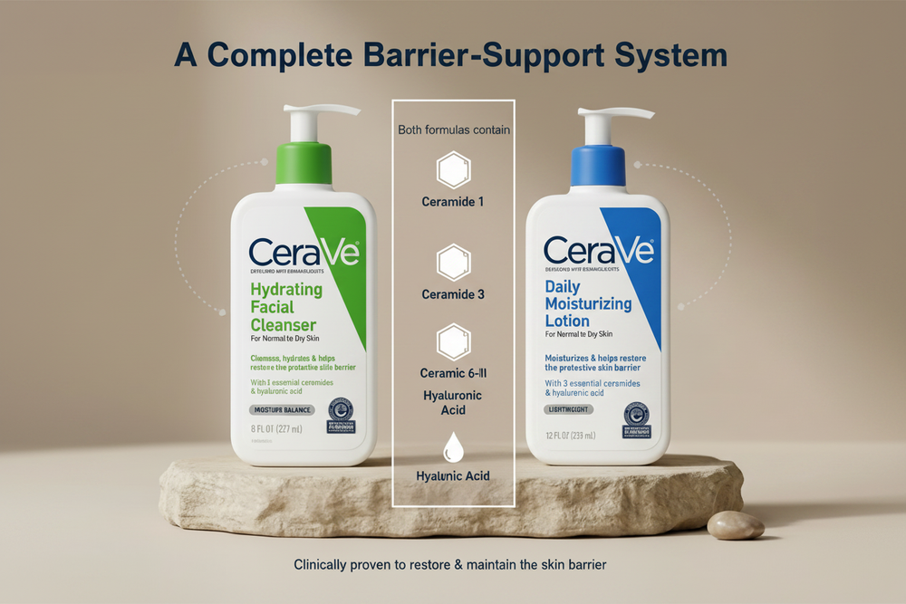 CeraVe Shared Ceramides & Hyaluronic Acid — Bundle Ingredient Callout