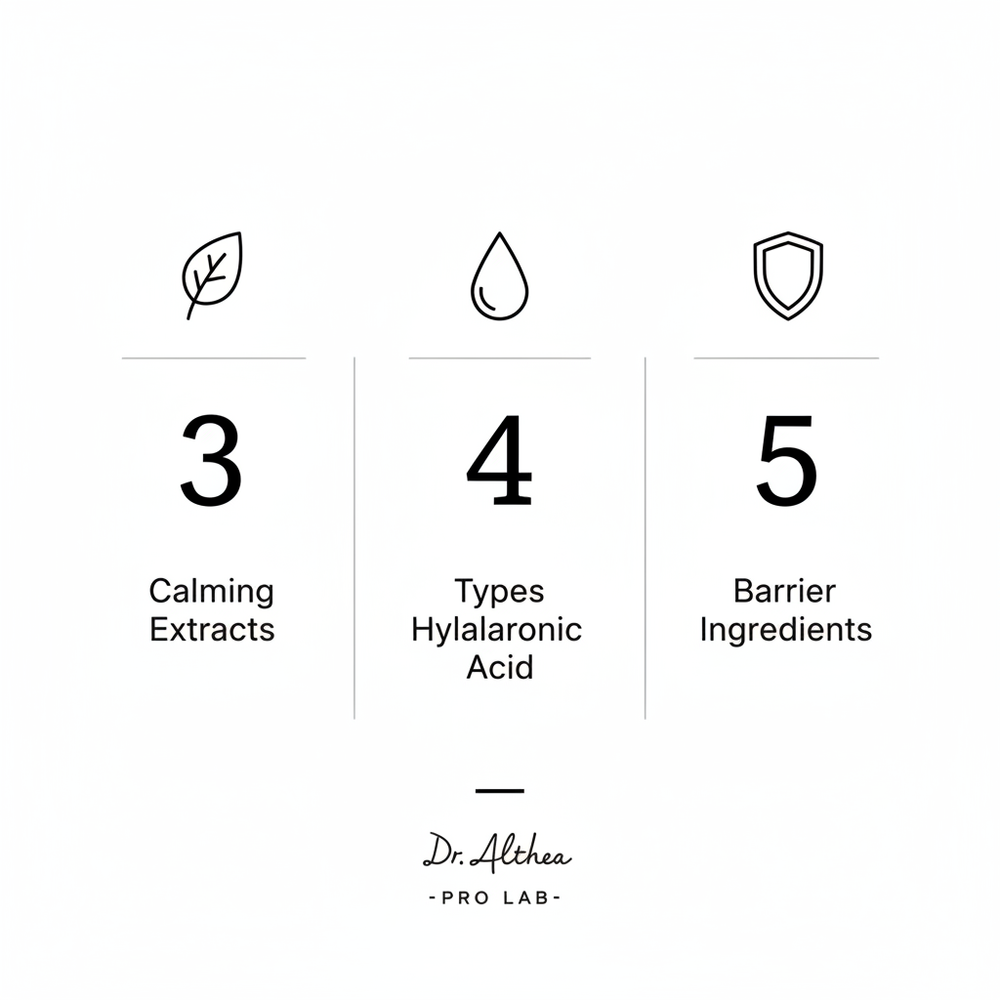 Dr. Althea 345 Relief Cream - 3-4-5 System Infographic