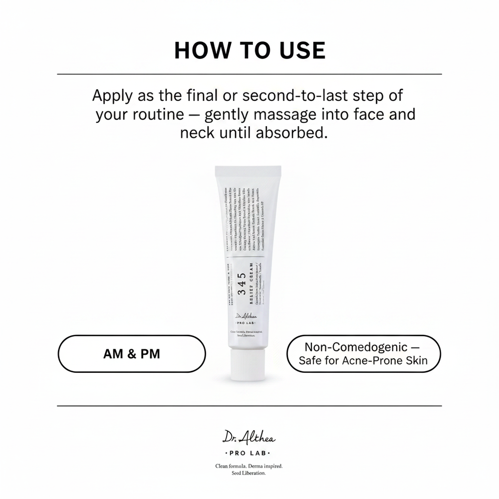 Dr. Althea 345 Relief Cream - How To Use