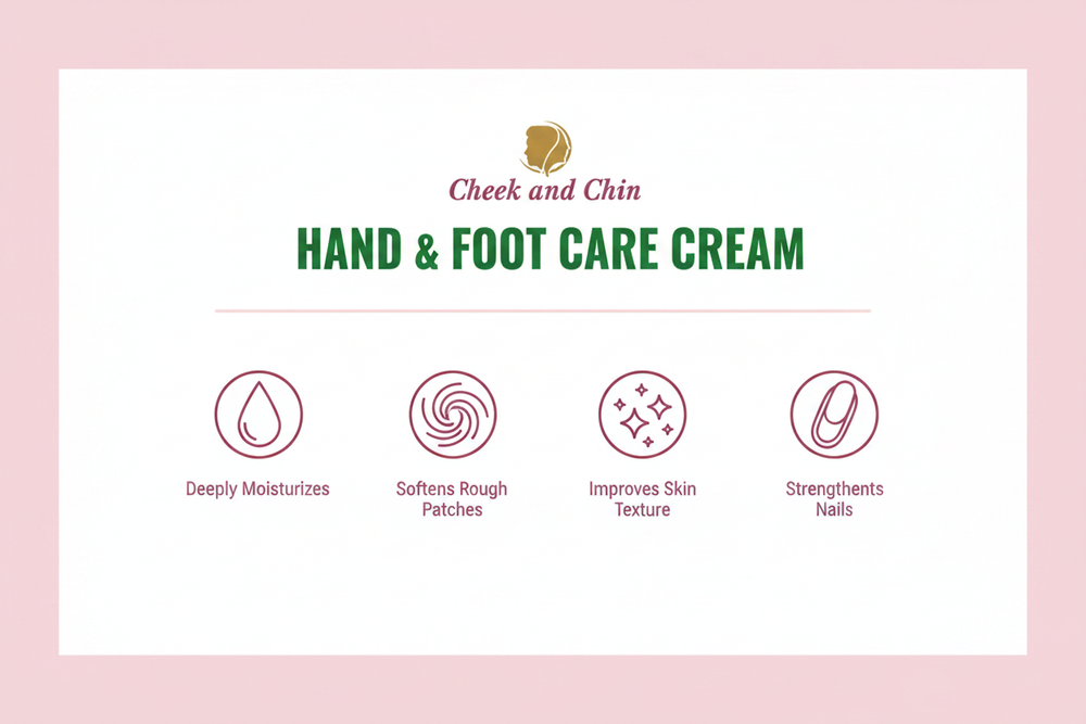 Hand & Foot Cream – Benefit Infographic