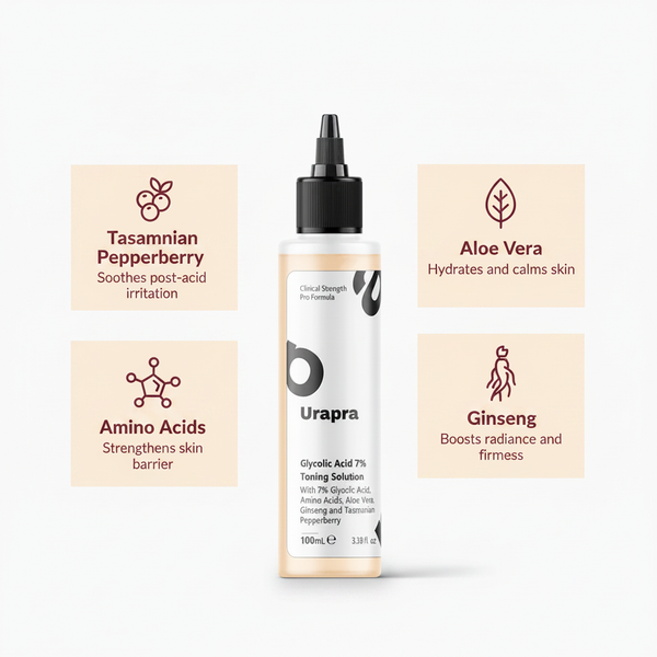 Ingredient Breakdown Graphic — Urapra Glycolic Acid