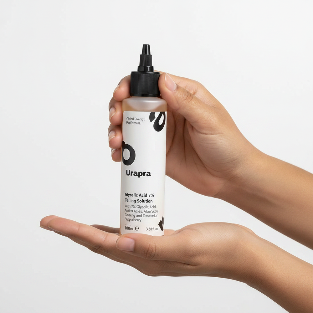 Size & Scale Shot — Urapra Glycolic Acid Toning Solution